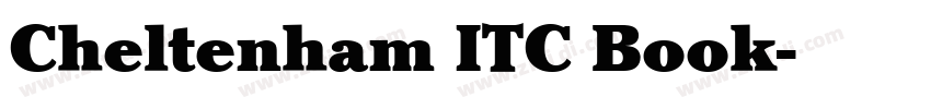 Cheltenham ITC Book字体转换